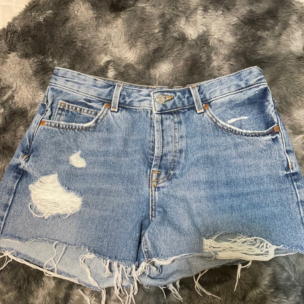 TOPSHOP ASHLEY DENIM SHORTS